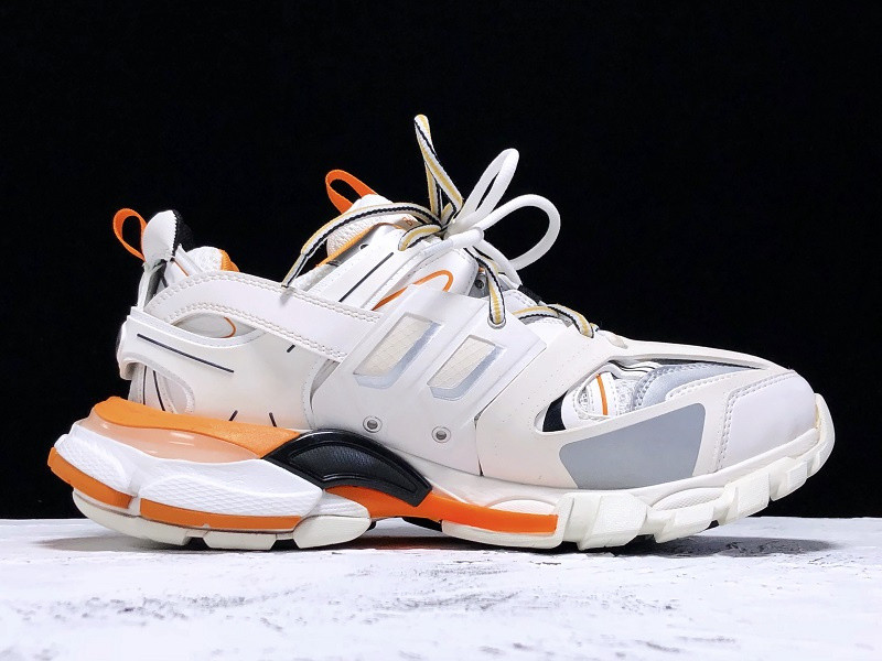 Ba*len*cia*ga track trainer (white orange) 542023 w1gb1 9059