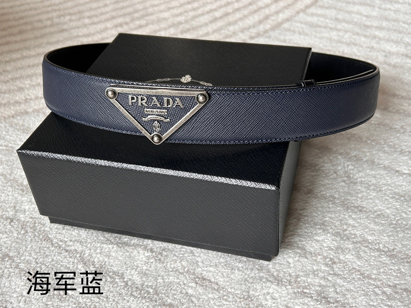 prada belt (navy blue)